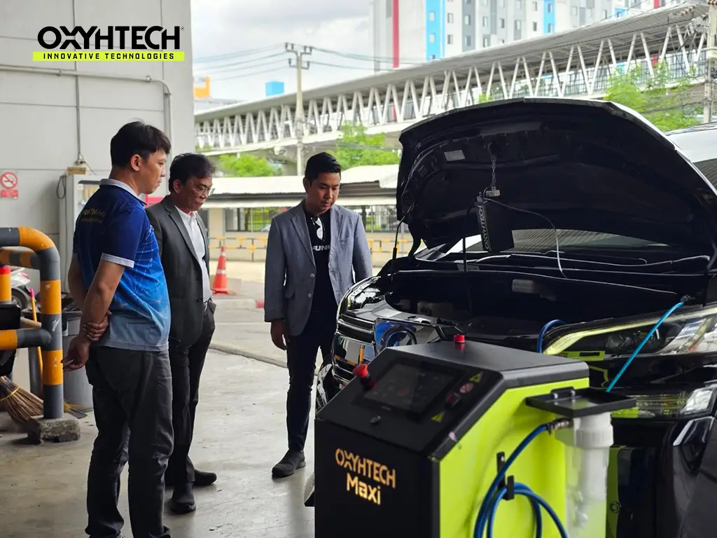 ผลงาน OXYHTECH - TOYOTA - VELLFIRE ล้างเขม่าคาร์บอน เครื่องยนต์สะอาดขึ้นทั้งระบบ