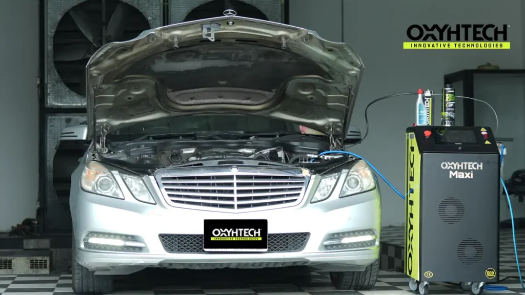 OXYHTECH - BENZ E200 ตัวอย่างผลงาน ดีท็อกซ์เครื่องยนต์ รถบ้าน รถยุโรป รถญี่ปุ่น รถเบนซิน