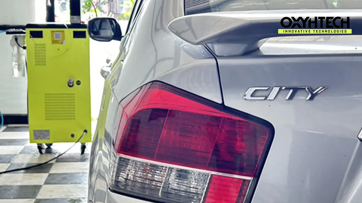 ผลงาน OXYHTECH - HONDA CITY เทคโนโลยีขจัดเขม่าคาร์บอนในเครื่องยนต์