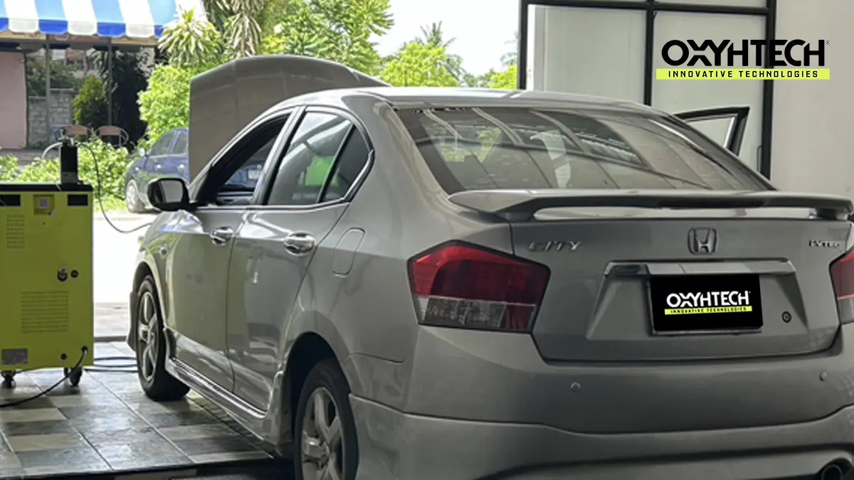 ผลงาน OXYHTECH - HONDA CITY เทคโนโลยีขจัดเขม่าคาร์บอนในเครื่องยนต์