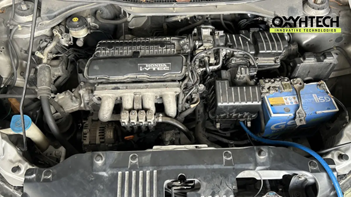 ผลงาน OXYHTECH - HONDA CITY เทคโนโลยีขจัดเขม่าคาร์บอนในเครื่องยนต์