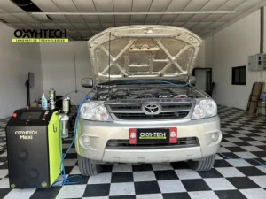 ผลงาน OXYHTECH - TOYOTA FORTUNER-02 ล้างเขม่าคาร์บอน เครื่องยนต์สะอาดขึ้นทั้งระบบ