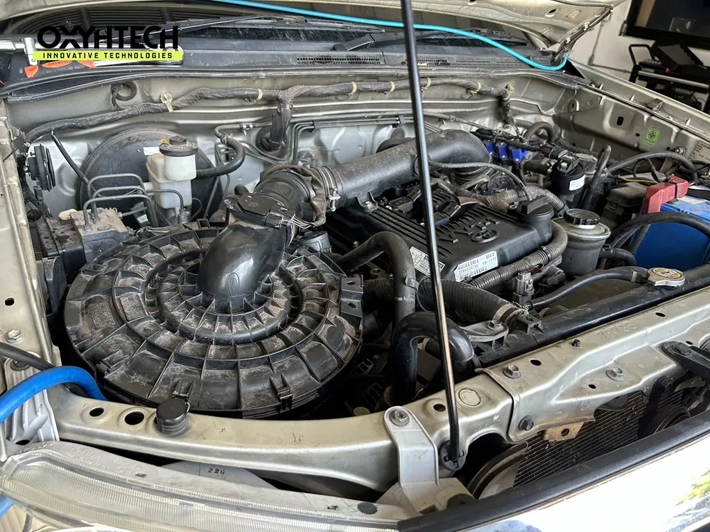 ผลงาน OXYHTECH - TOYOTA FORTUNER-02 ล้างเขม่าคาร์บอน เครื่องยนต์สะอาดขึ้นทั้งระบบ