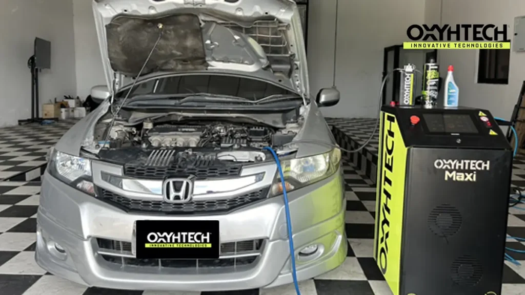 ผลงาน OXYHTECH - HONDA CITY เทคโนโลยีขจัดเขม่าคาร์บอนในเครื่องยนต์