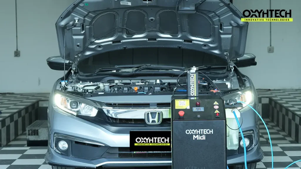 ผลงาน OXYHTECH - HONDA CIVIC FC เครื่องยนต์สะอาดขึ้นใน 90 นาที แก้รถอืด กินน้ำมัน